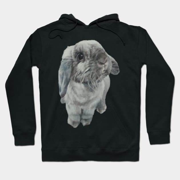 Snoopy the mini lop bunny! Hoodie by StudioFluffle